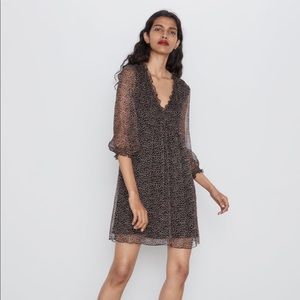 Zara Flowy Printed Dress